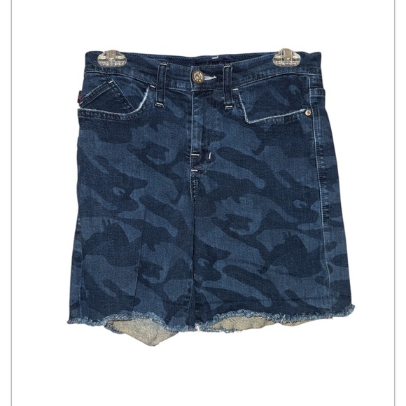 8/$25 Rock & Republic Blue Camo Pattern shorts size 6 bumpershoot - Picture 2 of 6